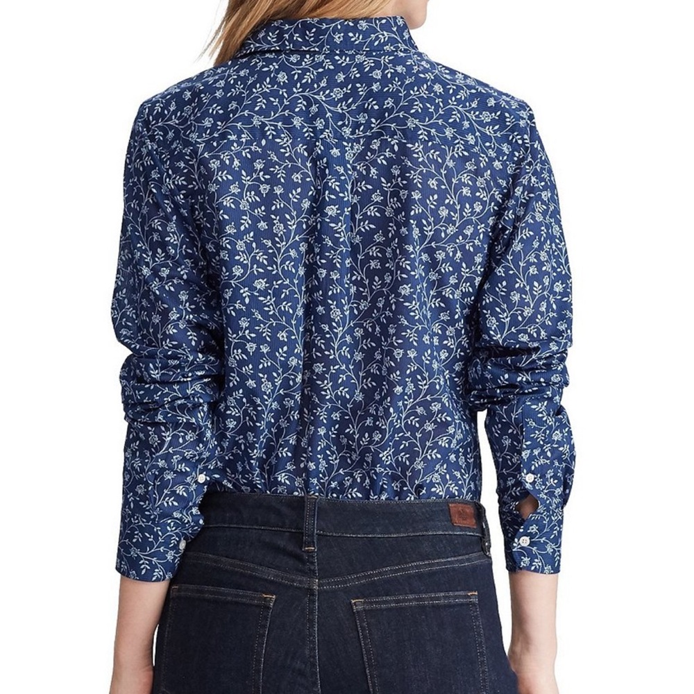 NWT❣️Lauren Ralph Lauren Button Front Shirt - Picture 2 of 3